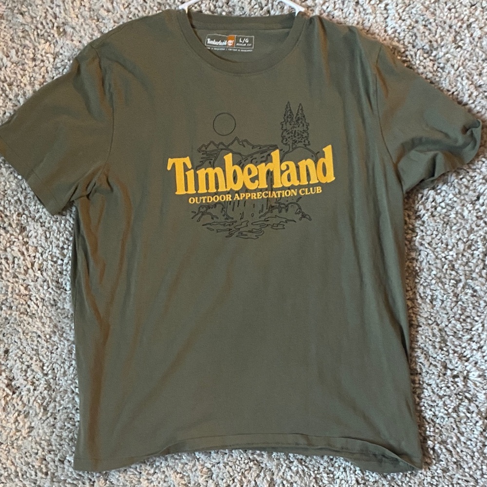 Timberland Men's Olive Green Outdoor Tee